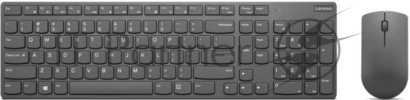 Комплект (клавиатура и мышь) Lenovo Professional Ultraslim Wireless Combo Keyboard and Mouse- Russian/Cyrillic ( 1 x 2.4 GHz nano USB receiver, 1 x micro USB charging cable, 2 x AAA batteries