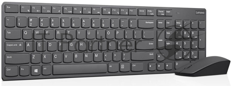 Комплект (клавиатура и мышь) Lenovo Professional Ultraslim Wireless Combo Keyboard and Mouse- Russian/Cyrillic ( 1 x 2.4 GHz nano USB receiver, 1 x micro USB charging cable, 2 x AAA batteries