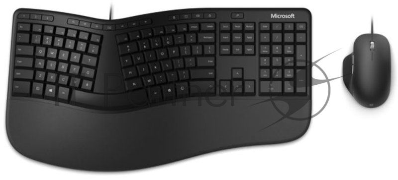 Клавиатура + мышь Microsoft Ergonomic Keyboard Kili & Mouse LionRock 4 Busines клав:черный мышь:черный USB Multimedia