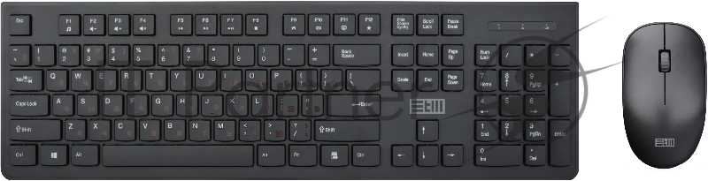 Беспроводной набор Клавиатура+мышь STM 304SW черный STM Keyboard+mouse wireless STM 304SW black