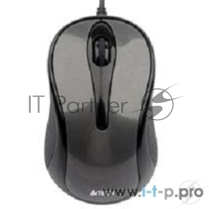 Мышь Проводная A4TECH N-350-1, USB (серый) 2+1 кл-кн, V-Track