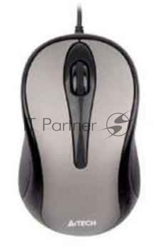 Мышь Проводная A4TECH N-350-1, USB (серый) 2+1 кл-кн, V-Track