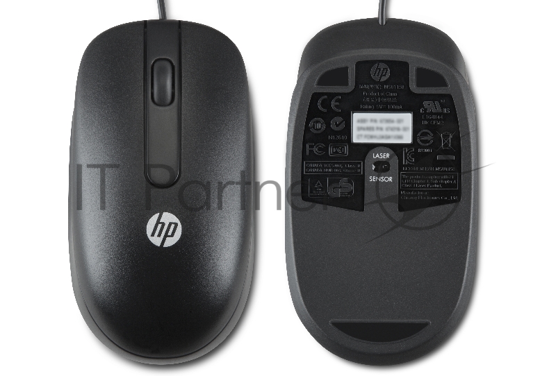Мышь HP QY778AA черный оптическая (1000dpi) USB (2but)