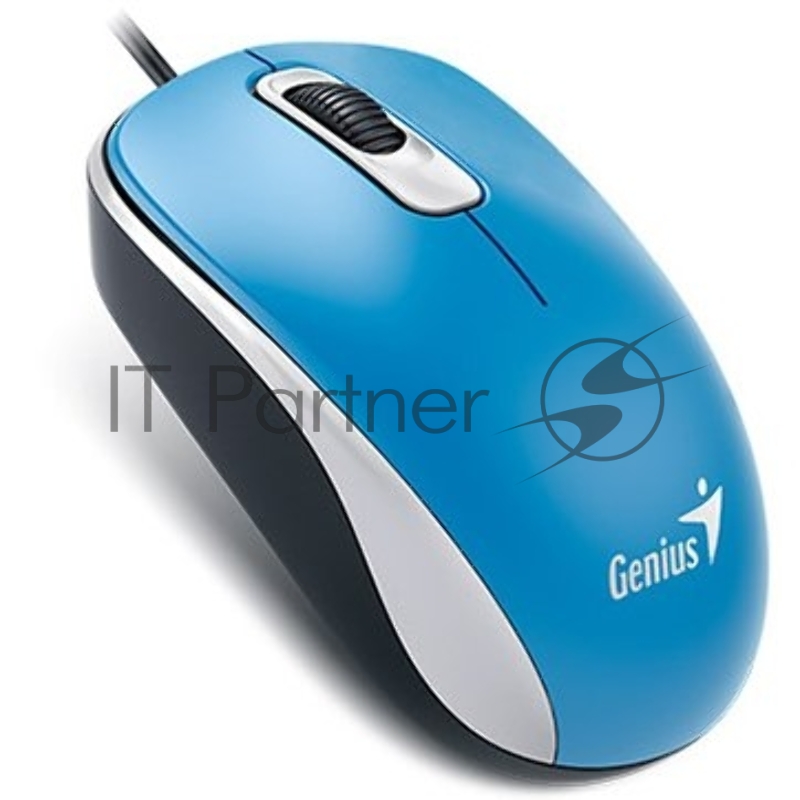 Мышь Genius DX-110 Blue, оптическая, 1200 dpi, 3 кнопки, USB
