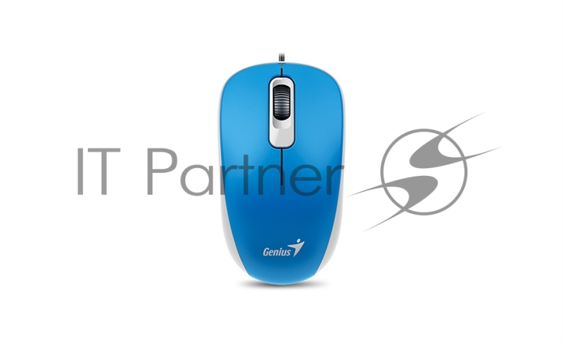Мышь Genius DX-110 Blue, оптическая, 1200 dpi, 3 кнопки, USB