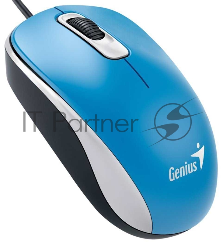 Мышь Genius DX-110 Blue, оптическая, 1200 dpi, 3 кнопки, USB