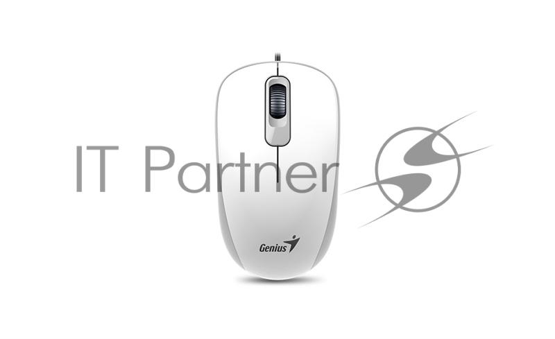 Мышь Genius DX-110 White USB, Мышь оптическая, 1000 dpi, 3 кнопки