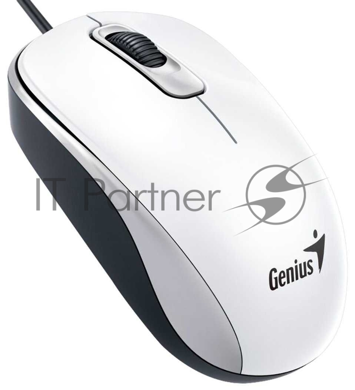 Мышь Genius DX-110 White USB, Мышь оптическая, 1000 dpi, 3 кнопки