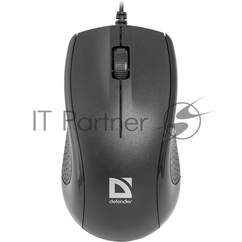 Мышь DEFENDER Optimum MB-160 черный, 3 кнопки, 1000 dpi, каб - 1,1м