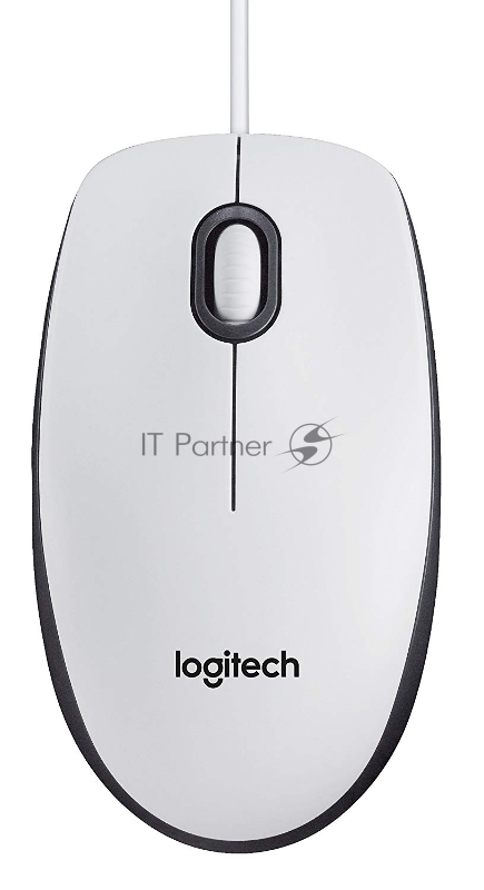 Мышь Logitech M100 - WHITE - USB - EMEA - ARCA CLAMSHELL