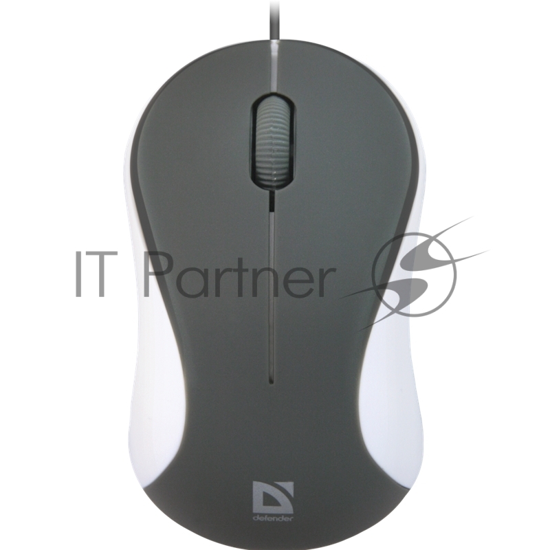 Мышь Defender Accura MS-970 серый+белый, Проводная оптическая мышь, 3 кнопки,1000 dpi 52970