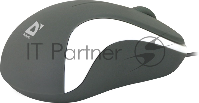 Мышь Defender Accura MS-970 серый+белый, Проводная оптическая мышь, 3 кнопки,1000 dpi 52970