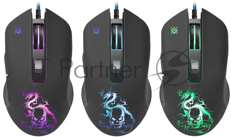 Мышь проводная DEFENDER USB OPTICAL SKY DRAGON GM-090L 52090