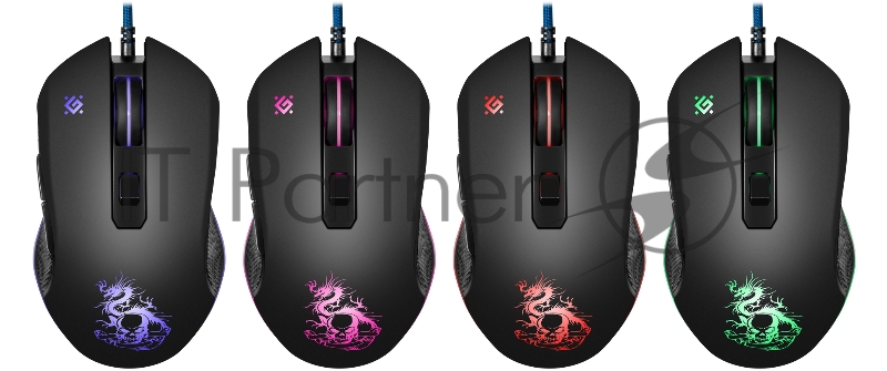 Мышь проводная DEFENDER USB OPTICAL SKY DRAGON GM-090L 52090