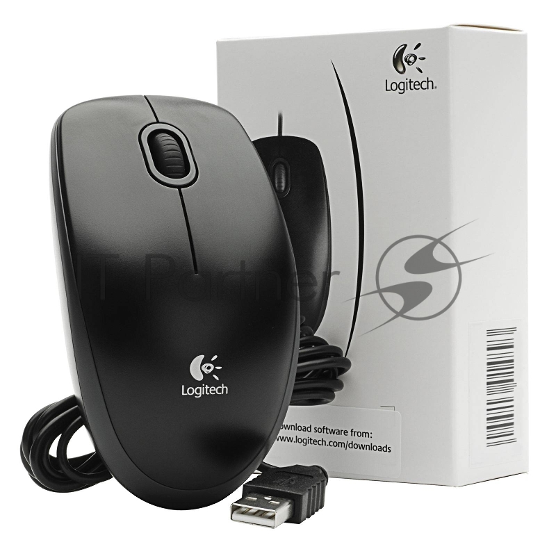 Мышь 910-003357 Logitech Mouse B100 Black USB