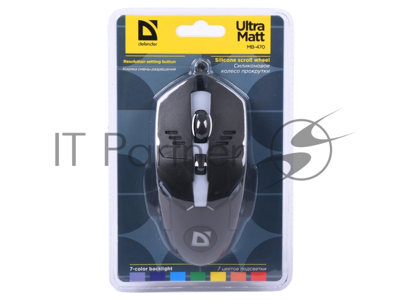Мышь проводная USB OPTICAL MB-470 52470 DEFENDER