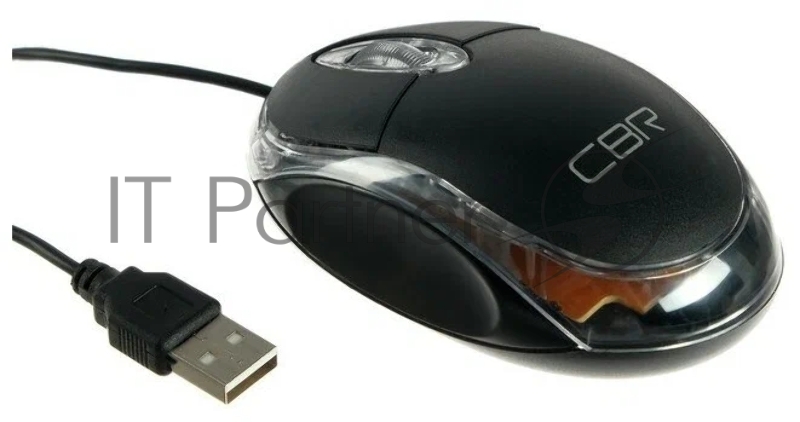 Мышь проводная CBR CM 122 Black, оптическая, USB, 1000 dpi, 3 кнопки и колесо прокрутки, длина кабеля 1,3 м, цвет чёрный