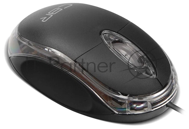 Мышь проводная CBR CM 122 Black, оптическая, USB, 1000 dpi, 3 кнопки и колесо прокрутки, длина кабеля 1,3 м, цвет чёрный