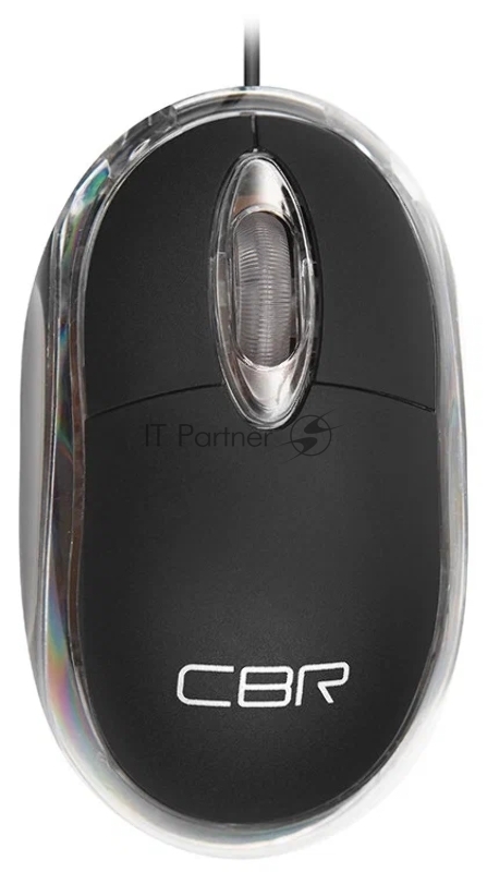 Мышь проводная CBR CM 122 Black, оптическая, USB, 1000 dpi, 3 кнопки и колесо прокрутки, длина кабеля 1,3 м, цвет чёрный