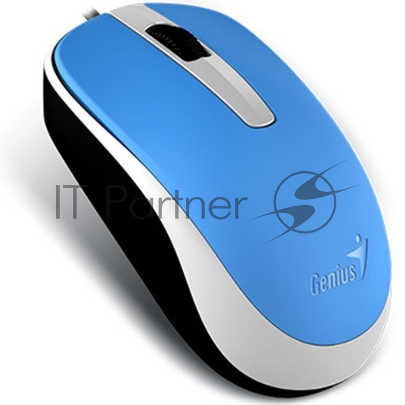 Мышь Genius Mouse DX-120 ( Cable, Optical, 1000 DPI, 3bts, USB ) Blue
