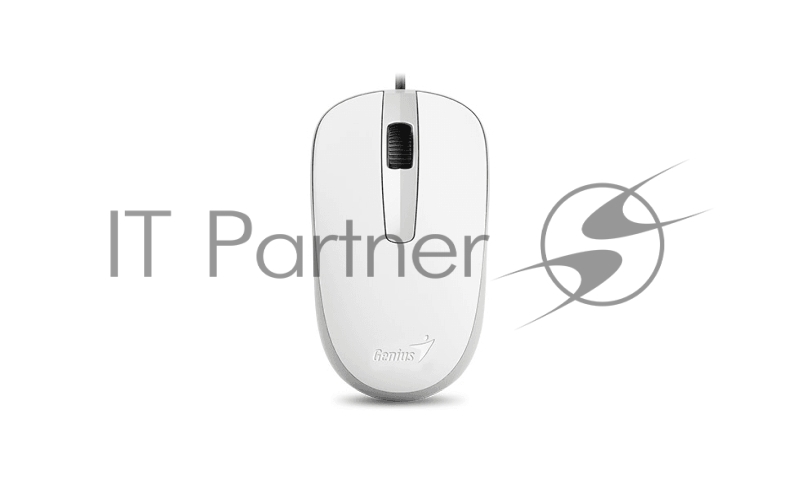 Мышь Genius Mouse DX-120 ( Cable, Optical, 1000 DPI, 3bts, USB ) White