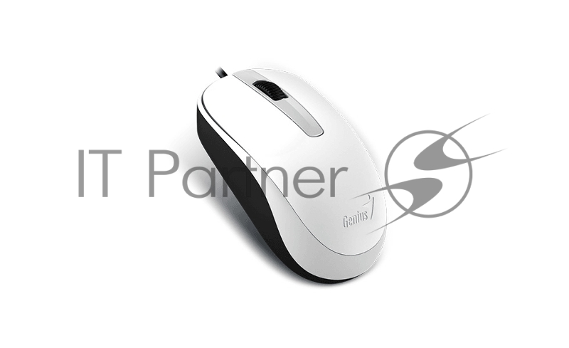 Мышь Genius Mouse DX-120 ( Cable, Optical, 1000 DPI, 3bts, USB ) White