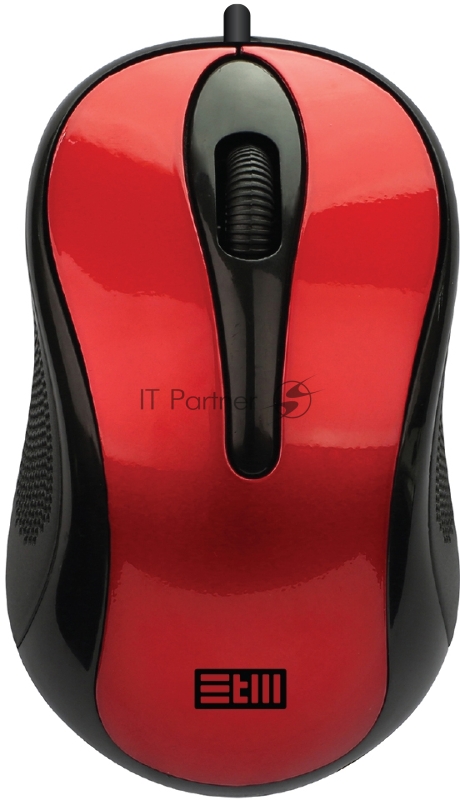 Мышь проводная USB STM 102CR черно/красная STM USB WIRED MOUSE STM 102CR black/red