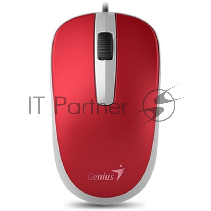 Мышь Genius Mouse DX-120 (Cable, Optical, 1000 DPI, 3bts, USB) Red