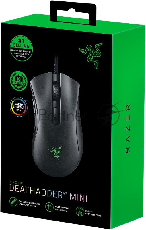 Игровая мышь Razer Deathadder V2 Mini + Mouse Grip Tapes Razer Deathadder V2 Mini + Mouse Grip Tapes