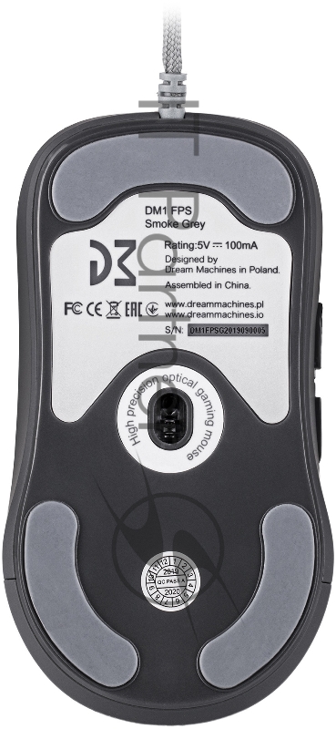 Мышь Dream Machines Mouse DM1 FPS Smoke Grey USB