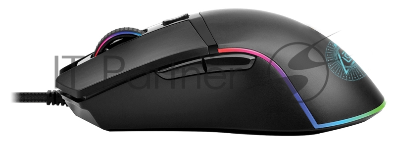 Мышь Оклик 717G PROPHECY черный оптическая (6400dpi) USB (6but)