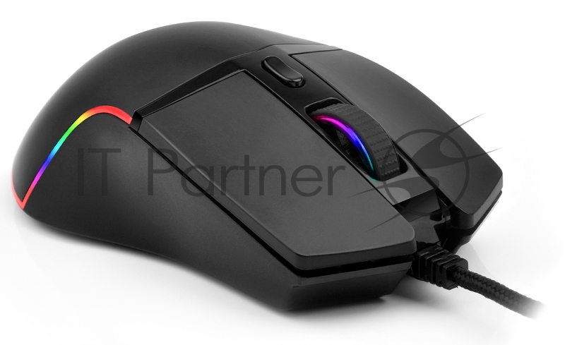 Мышь Оклик 717G PROPHECY черный оптическая (6400dpi) USB (6but)