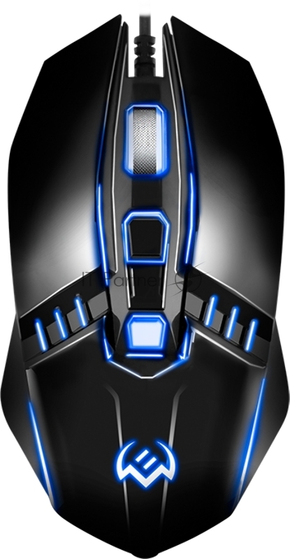 Мышь SVEN RX-200 чёрная (3+1кл. 800-1600DPI, блист, каб. 1.5м)