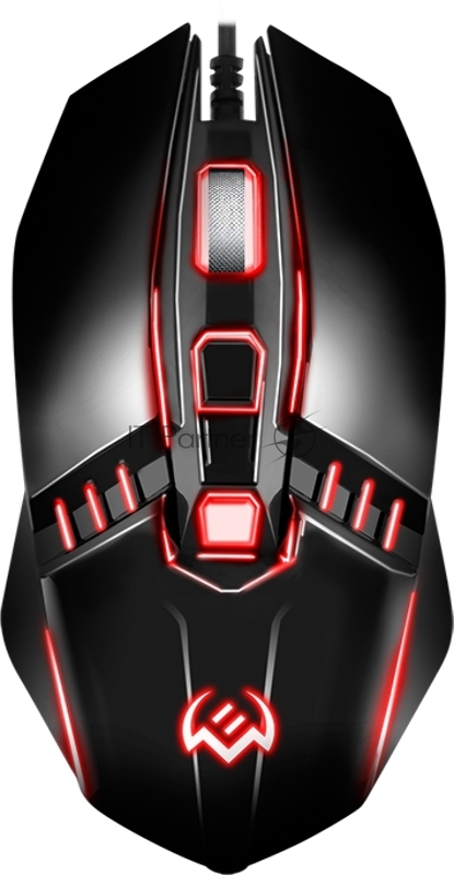 Мышь SVEN RX-200 чёрная (3+1кл. 800-1600DPI, блист, каб. 1.5м)