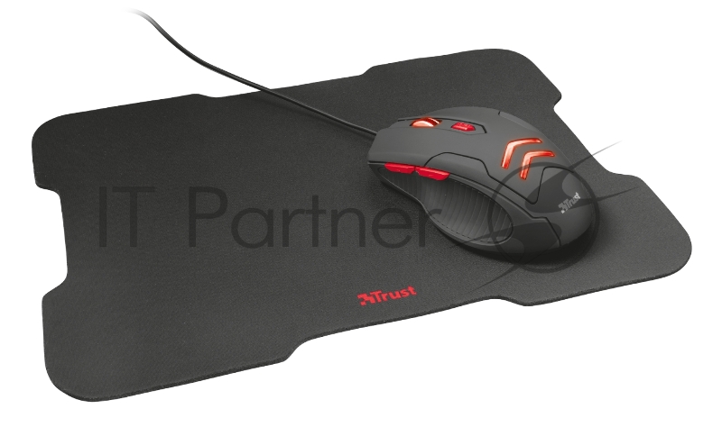 Комплект мышь + коврик Trust ZIVA GAMING MOUSE & PAD