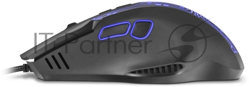 Игровая мышь SVEN RX-G715 (7+1кл., бесш. кл., 1200-3200 DPI, SoftTouch, подсветка, игров. упак)