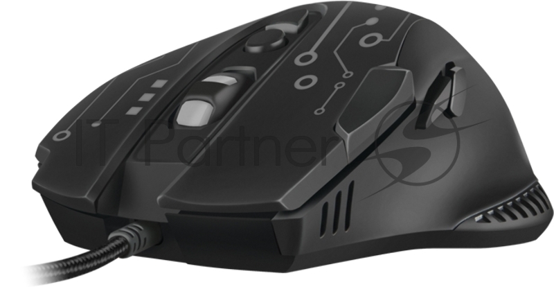 Игровая мышь SVEN RX-G715 (7+1кл., бесш. кл., 1200-3200 DPI, SoftTouch, подсветка, игров. упак)