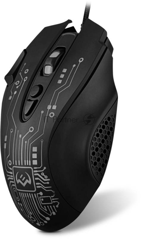 Игровая мышь SVEN RX-G715 (7+1кл., бесш. кл., 1200-3200 DPI, SoftTouch, подсветка, игров. упак)