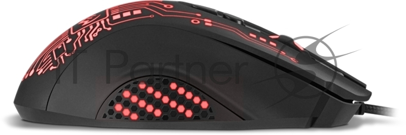 Игровая мышь SVEN RX-G715 (7+1кл., бесш. кл., 1200-3200 DPI, SoftTouch, подсветка, игров. упак)