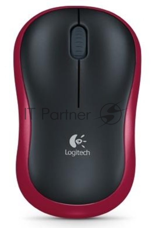 Мышь Logitech Wireless Mouse M185, Red