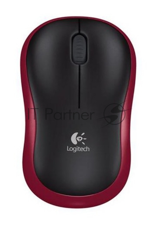 Мышь Logitech Wireless Mouse M185, Red