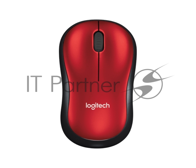 Мышь Logitech Wireless Mouse M185, Red