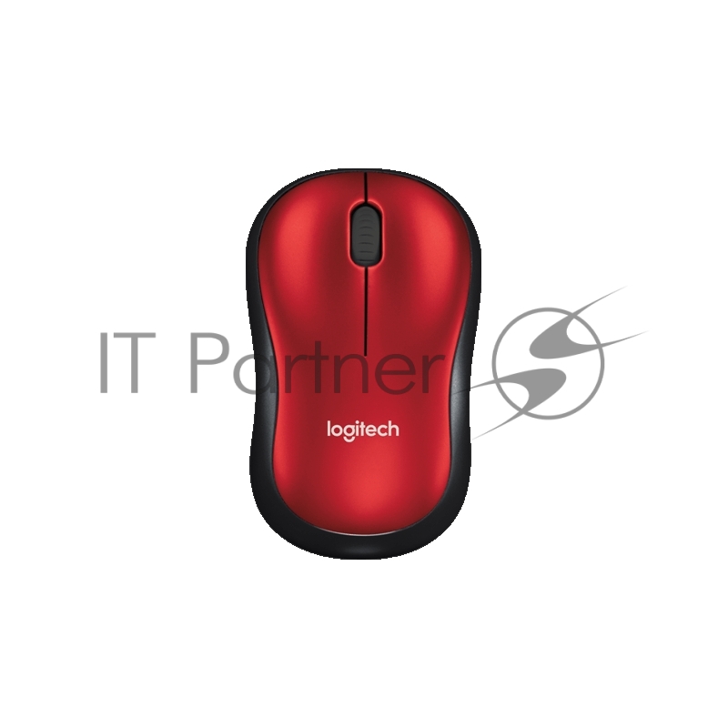 Мышь Logitech Wireless Mouse M185, Red