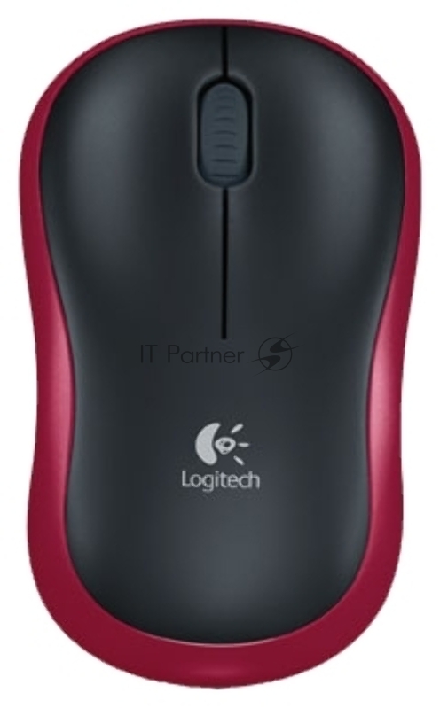Мышь Logitech Wireless Mouse M185, Red