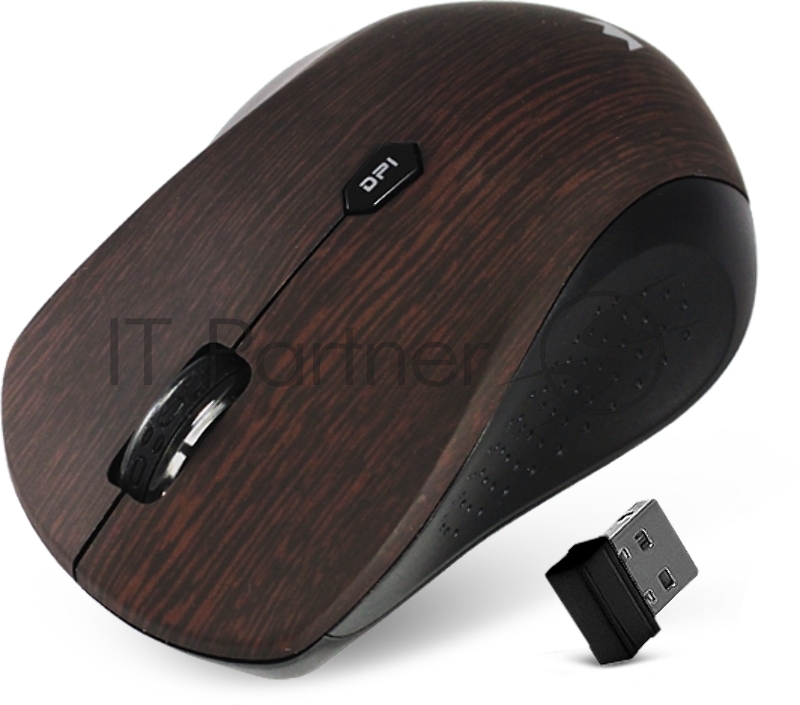 Мышь CROWN CMM-929W, black CM000001192 {беспроводная, оптическая,1000dpi, USB, 4 кн-ки}