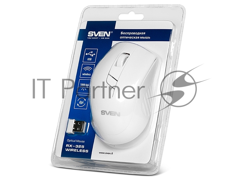 Мышь SVEN RX-325 Wireless белая