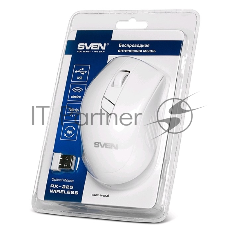 Мышь SVEN RX-325 Wireless белая