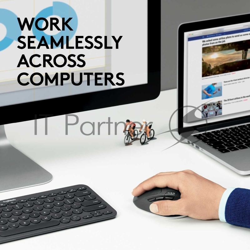 Мышь 910-004791 Logitech M720 Triathlon Mouse - 2.4GHZ/BT - EMEA