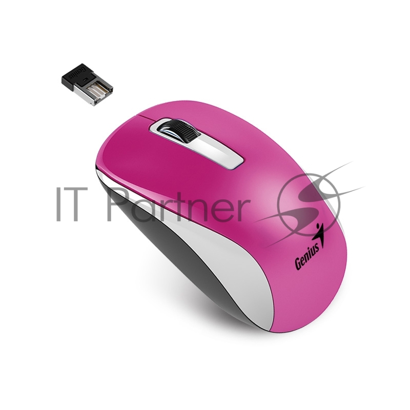 Мышь Genius беспроводная NX-7010 (малиновый металлик, BlueEye 1200dpi)