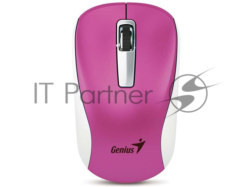 Мышь Genius беспроводная NX-7010 (малиновый металлик, BlueEye 1200dpi)